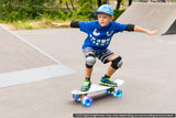 NNEKG Light Up Wheels Retro Skateboard (White)