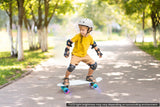 NNEKG Light Up Wheels Retro Skateboard (White)