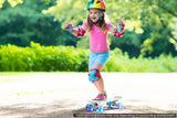 NNEKG Light Up Wheels Retro Skateboard (White)