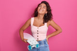 NNEKG Light Up Wheels Retro Skateboard (White)