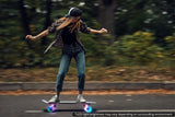 NNEKG Light Up Wheels Retro Skateboard (White)