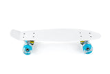 NNEKG Light Up Wheels Retro Skateboard (White)
