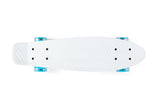 NNEKG Light Up Wheels Retro Skateboard (White)