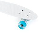 NNEKG Light Up Wheels Retro Skateboard (White)