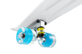 NNEKG Light Up Wheels Retro Skateboard (White)