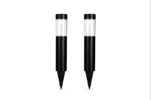 NNEKG Solar Powered Bollard LED Light 2 Pack