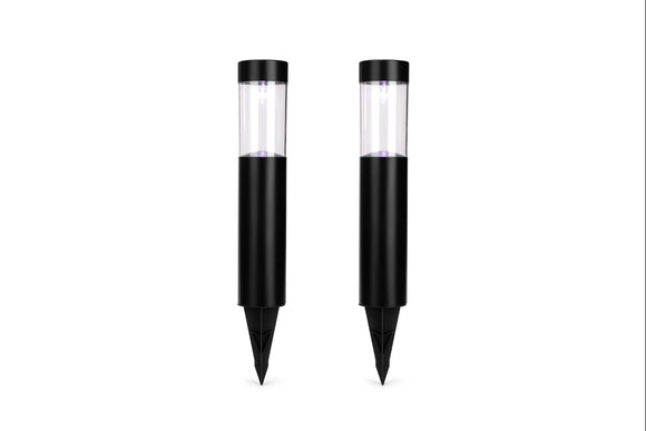 NNEKG Solar Powered Bollard LED Light 2 Pack