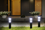NNEKG Solar Powered Bollard LED Light 2 Pack