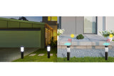 NNEKG Solar Powered Bollard LED Light 2 Pack