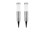 NNEKG Solar Powered Motion Sensor Bollard LED Light 2 Pack