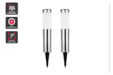 NNEKG Solar Powered Motion Sensor Bollard LED Light 2 Pack