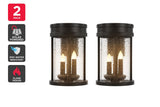NNEKG Solar Powered 3 in 1 Flickering Lantern LED Light (2 Pack)