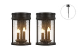NNEKG Solar Powered 3 in 1 Flickering Lantern LED Light (2 Pack)
