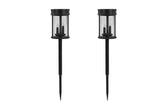 NNEKG Solar Powered 3 in 1 Flickering Lantern LED Light (2 Pack)