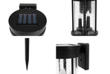 NNEKG Solar Powered 3 in 1 Flickering Lantern LED Light (2 Pack)