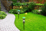 NNEKG Solar Powered 3 in 1 Flickering Lantern LED Light (2 Pack)