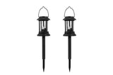 NNEKG Solar Powered 2 in 1 Flickering Lantern LED Light (2 Pack)