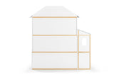 NNEKG 1.2 Metre Four Level Wooden Doll House with 30 furniture pieces