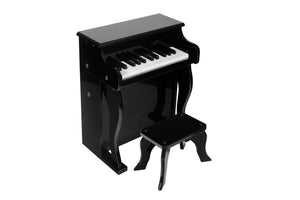 NNEKG Kids Wooden Musical Toy Piano (Black)