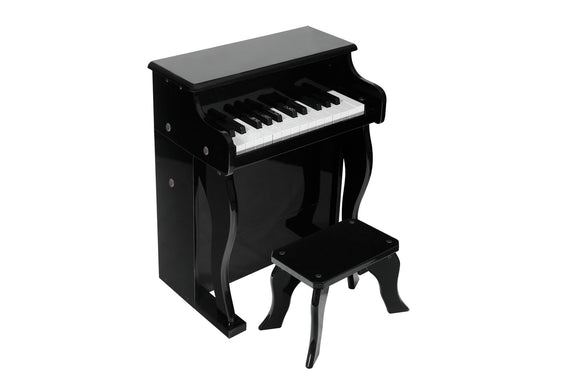 NNEKG Kids Wooden Musical Toy Piano (Black)