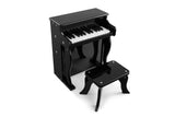 NNEKG Kids Wooden Musical Toy Piano (Black)