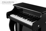NNEKG Kids Wooden Musical Toy Piano (Black)