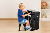 NNEKG Kids Wooden Musical Toy Piano (Black)