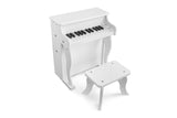 NNEKG Kids Wooden Musical Toy Piano (White)