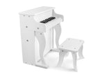 NNEKG Kids Wooden Musical Toy Piano (White)