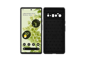NNEKG Pixel 6 Shockproof Case with Carbon Fiber Finish