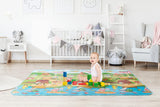 NNEKG Reversible 2m x 1.8m Baby Floor Play Mat Alphabet