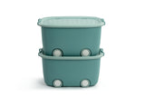 NNEKG Kids 2 Pack Storage Box with Wheels (Blue)
