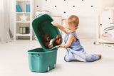 NNEKG Kids 2 Pack Storage Box with Wheels (Blue)