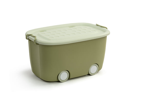 NNEKG Kids 2 Pack Storage Box with Wheels (Green)