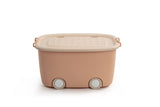 NNEKG Kids 2 Pack Storage Box with Wheels (Pink)