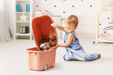 NNEKG Kids 2 Pack Storage Box with Wheels (Pink)