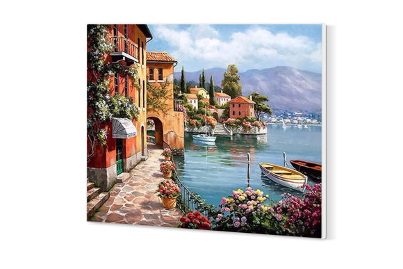 NNEKG Painting by Numbers Mediterranean Town