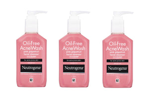 NNEKG Neutrogena Oil Free Acne Wash Pink Grapefruit Cleanser 175ml Pack of 3