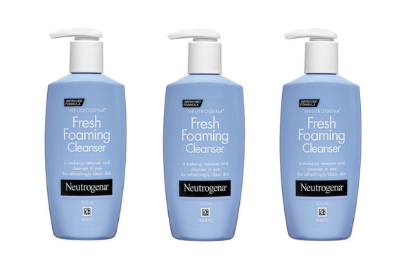 NNEKG Neutrogena Fresh Gentle Foaming Cleanser 200ml Pack of 3