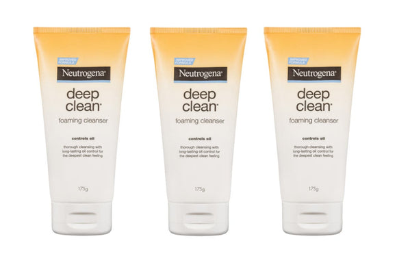 NNEKG Neutrogena Deep Clean Foaming Cleanser 175g Pack of 3