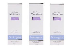NNEKG Neutrogena Oil Free Sensitive Skin Moisturiser 118ml Pack of 3