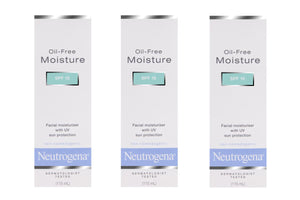 NNEKG Neutrogena Oil Free Moisturiser SPF 15 115ml Pack of 3