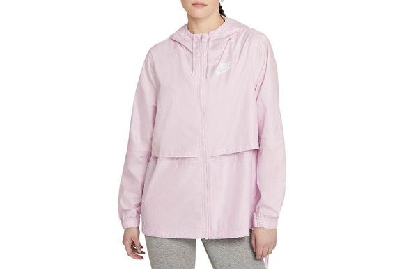 NNEKG Womens Sportswear Repel Woven Jacket (Regal Pink Regal Pink Regal Pink White Size XS)