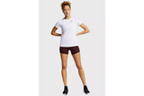 NNEKG Womens Dri FIT Legend Crew Tee (White Black Size XL)