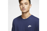 NNEKG Mens Sportswear Club Tee (Midnight Navy White Size 2XL)