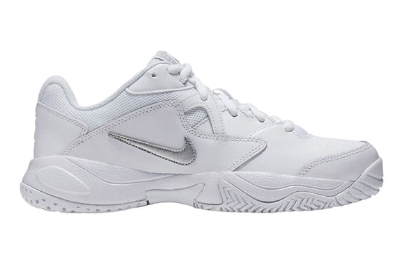 NNEKG Womens Court Lite 2 Tennis Shoes (White Metallic Silver White Size 9 US)