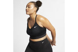 NNEKG Womens Dri FIT Indy Plus Bra (Black Black White Size 2X)
