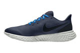 NNEKG Mens Revolution 5 Running Shoes (Thunder Blue Black Grey Fog Light Photo Blue Dark Pony Size 8.5 US)