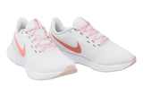 NNEKG Womens Revolution 5 Running Shoes (Summit White Crimson Bliss Orange Pearl White Size 8.5 US)