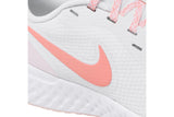 NNEKG Womens Revolution 5 Running Shoes (Summit White Crimson Bliss Orange Pearl White Size 8.5 US)